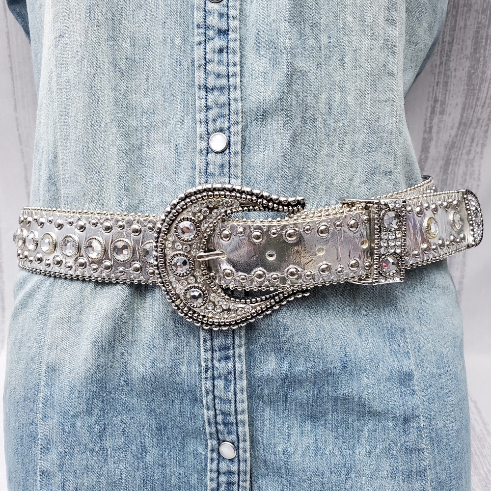 Western Belt with Rhinestoned Size 36
